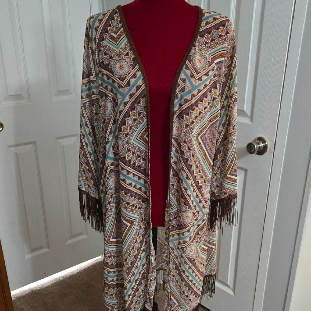 American Rag Multicolor Patterned Cardigan